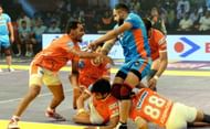 Ravinder Pahal (right) represented the Pune-based franchise in PKL 4.